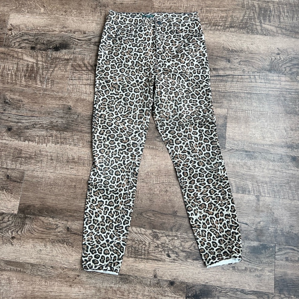 High Waisted Cheetah Jeans